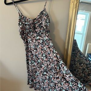 Eclipse Black Floral Midi Dress